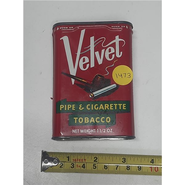 Mid 1970's Pinkerton Velvet tobacco tin