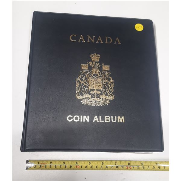 Canada coin album with twenty 20 pocket binder pages for 2 x 2's