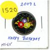 Image 1 : 2009 Coloured Birthday 25-cents - Proof-Like