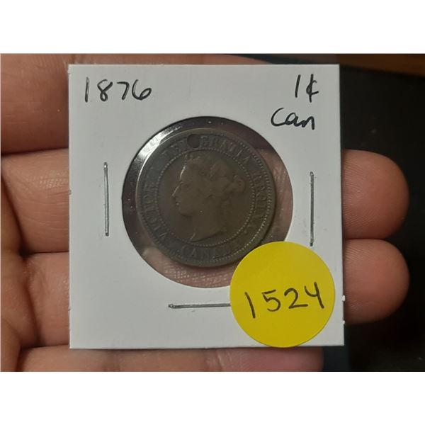 1876 Canadian Large Cents