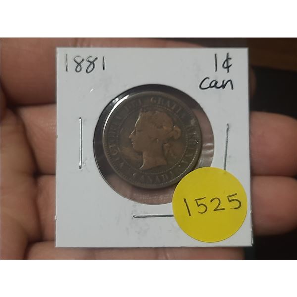 1881 Canadian Large Cents