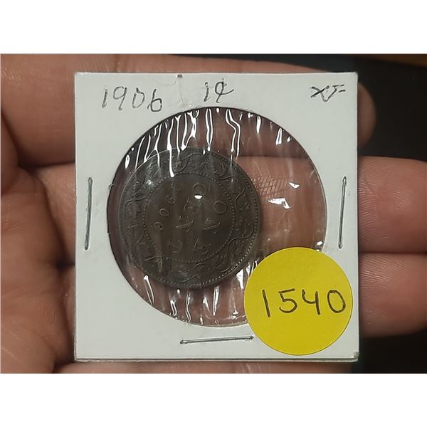 1906 XF Canadian Large Cents