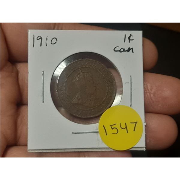 1910 Canadian Large Cents