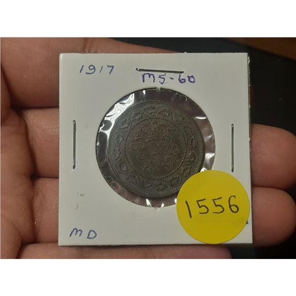 1917 MS-60 Canadian Large Cents