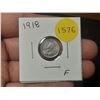 Image 1 : 1918 F Canadian Silver Small Five Cents