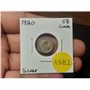 Image 1 : 1920 Canadian Silver Small Five Cents