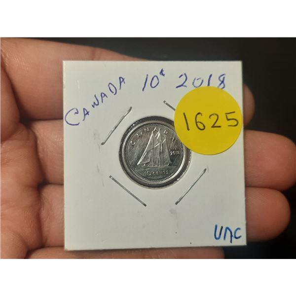 2018 UNC Canadian Ten Cents