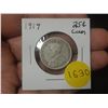 Image 1 : 1919 Canadian Silver Twenty Five Cents