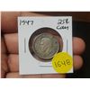 Image 1 : 1947 Canadian Silver Twenty Five Cents