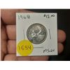 Image 1 : 1968 MS-60 Canadian Silver Twenty Five Cents .500