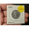 Image 1 : 1969 MS-60 Canadian Twenty Five Cents