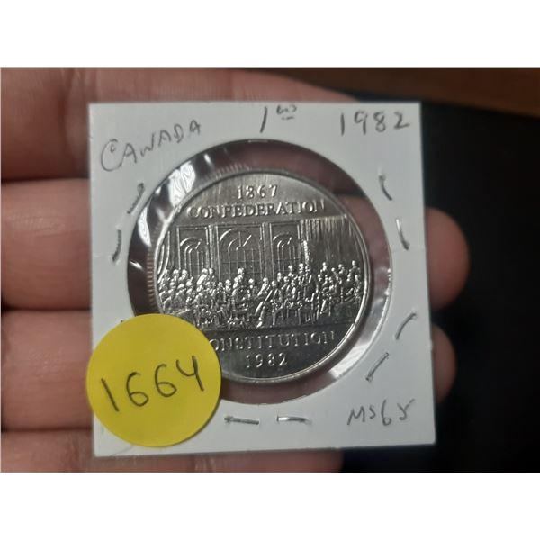 1982 MS-65 Canadian Dollar