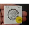 Image 1 : 1945 AU Canadian Silver Fifty Cents