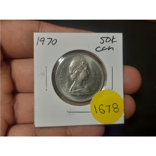 1970 Canadian Fifty Cents