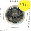Image 1 : 2021 Canadian Half Dollar, 100th Anniversary of Canada Coat of Arms Limited Edition, Mint.