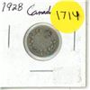 Image 1 : 1928 Canada Silver 10 Cents .