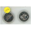 Image 1 : 1975 and 1970 Canada Proof Like One Dollar In Plastic Case.