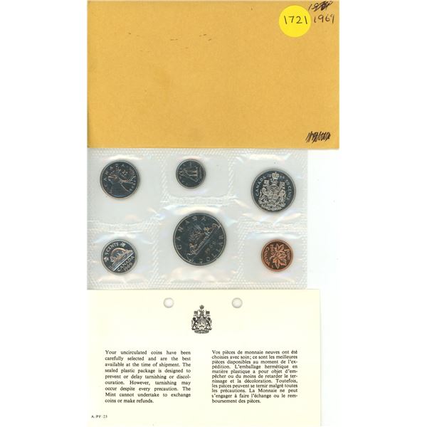 1969 Canada Uncirculated Coin Set.