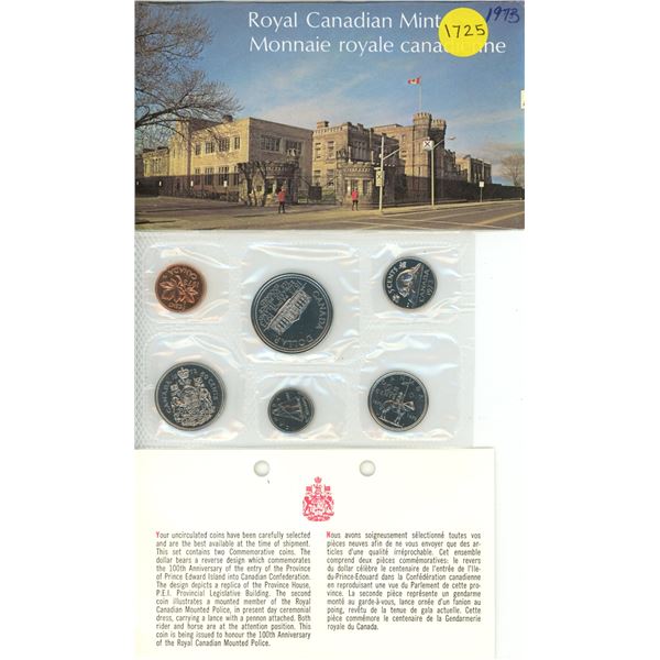 1973 Canada Uncirculated Coin Set.