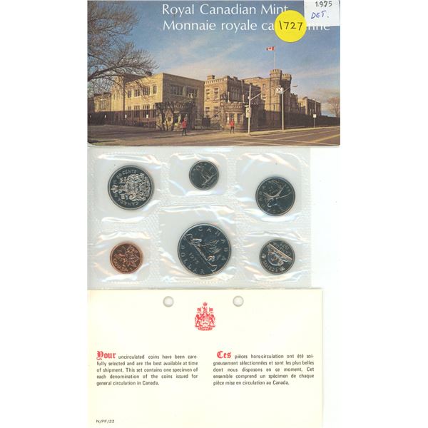 1975 Canada Uncirculated Coin Set.