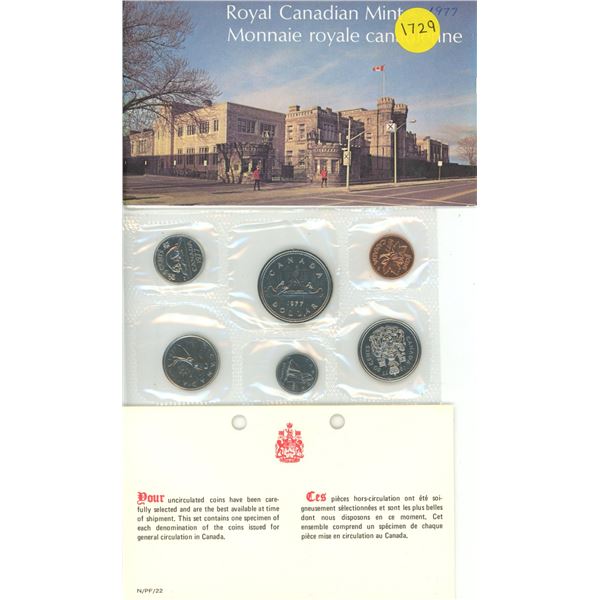 1977 Canada Uncirculated Coin Set.