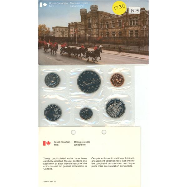1978 Canada Uncirculated Coin Set.