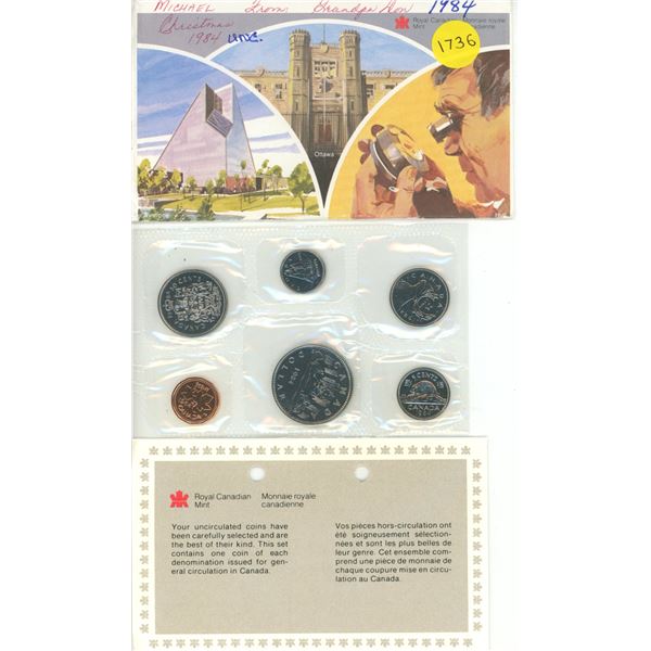 1984 Canada Uncirculated Coin Set.