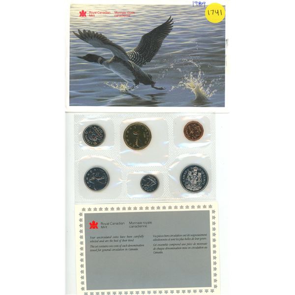 1989 Canada Uncirculated Coin Set.