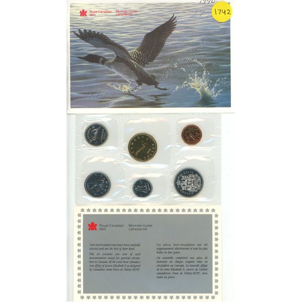 1990 Canada Uncirculated Coin Set.