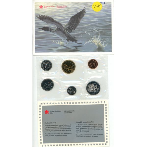 1994 Canada Uncirculated Coin Set.
