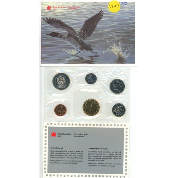 1995 Canada Uncirculated Coin Set.