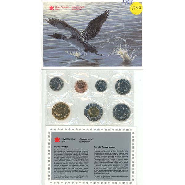 1997 Canada Uncirculated Coin Set.