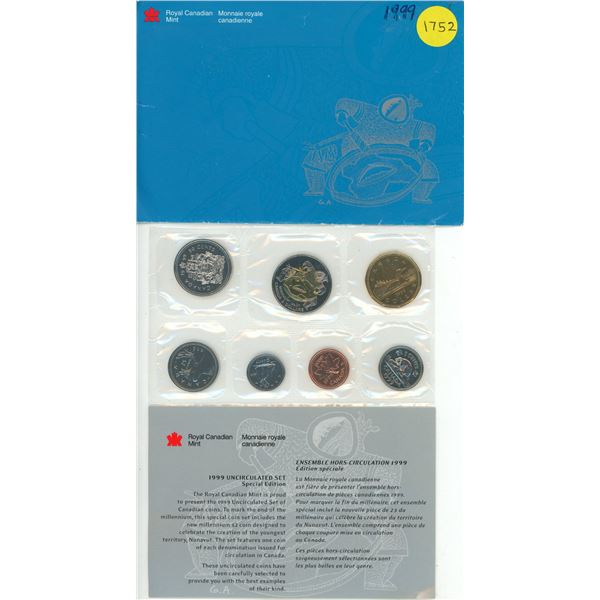 1999 Canada Uncirculated Coin Set.