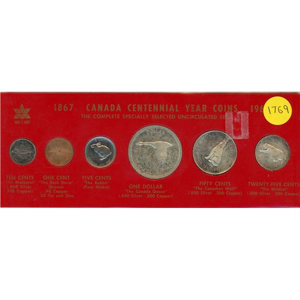 1967 Canada Silver Uncirculated Coin Set.