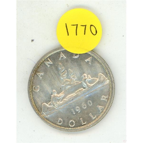 1960 Canada Silver One Dollar,