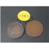 Image 1 : 1911 and 1912 Canada Large One Cents.