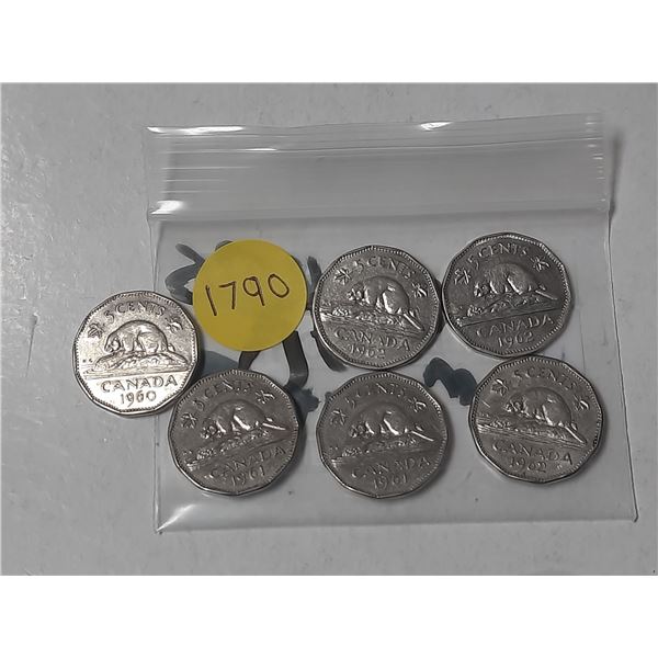 1960's Canada 5 Cents.