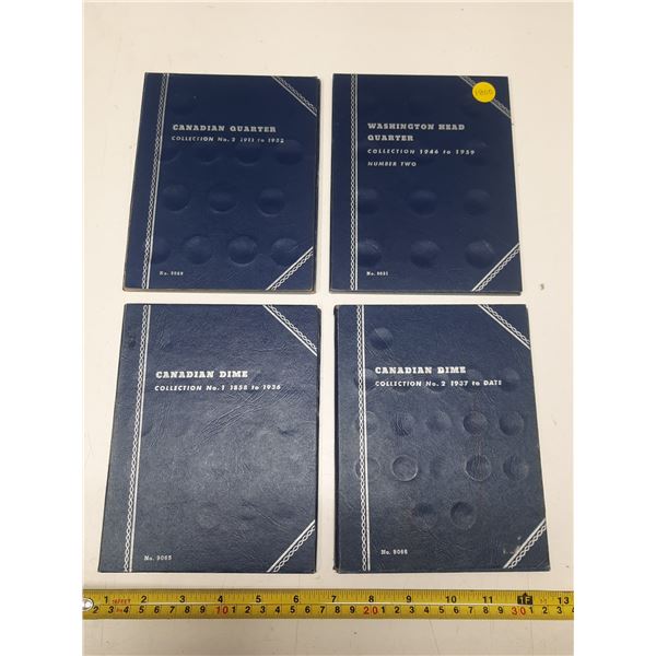 Lot of (4) Empty Coins Book.