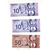Image 1 : (2) Canadian Two Dollar and (1) 50 Dollar Toyland Play Money.