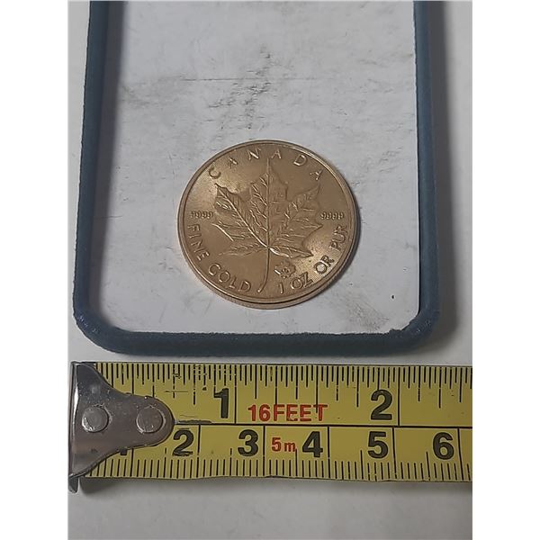 Replica Gold Coin. (NOTE : It says 1 Oz coin but coin weight is 14.2g which is not equal to 1 Oz