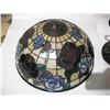 Image 11 : Beautiful Rare Tiffany Style Teapot Lamp, Working.  16.5” Tall. J.J. Peng Stamp on Shade.