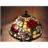 Image 2 : Beautiful Rare Tiffany Style Teapot Lamp, Working.  16.5” Tall. J.J. Peng Stamp on Shade.