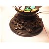 Image 4 : Beautiful Rare Tiffany Style Teapot Lamp, Working.  16.5” Tall. J.J. Peng Stamp on Shade.