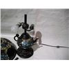 Image 8 : Beautiful Rare Tiffany Style Teapot Lamp, Working.  16.5” Tall. J.J. Peng Stamp on Shade.