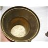 Image 8 : Antique Solid Brass Heavy Mortar and Pestle.  Engraved – 1611 Spes Mea In Deo Est (?)