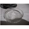 Image 5 : Silver Plated (?) Curling Rock Design Ashtray w/ Glass Insert