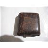 Image 5 : Vintage Mauthe 7-Jewel German Made Travel Clock (Working).  Genuine Leather Case. Hands & Numbers Gl