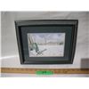 Image 1 : Valerie Munch “River View” Watercolour on Paper.  Framed (10x12”)