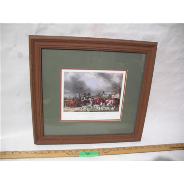 “The Hertfordshire Hunt, 1839” Picture in Frame (15.5x17”)