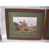 Image 2 : (2) George Wright Fox Hunting Pictures in Frame